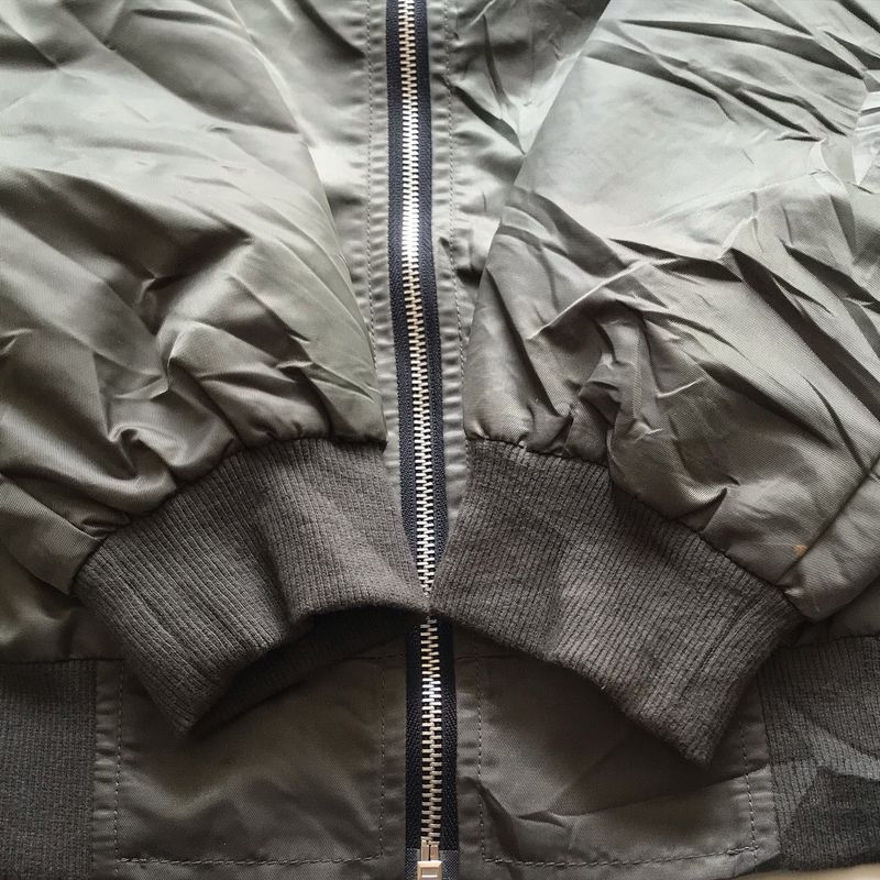 Casual Bomber jacket Pria green, foto 2