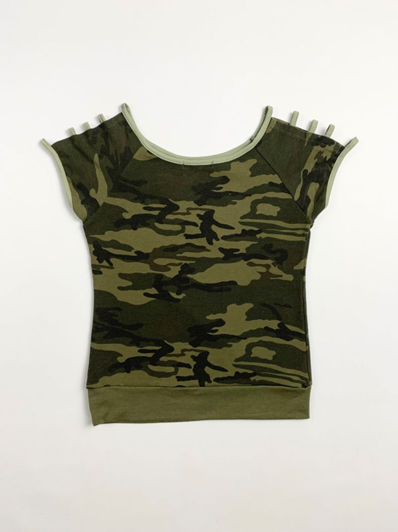Y2k Wan Qing Army Tee, foto 6