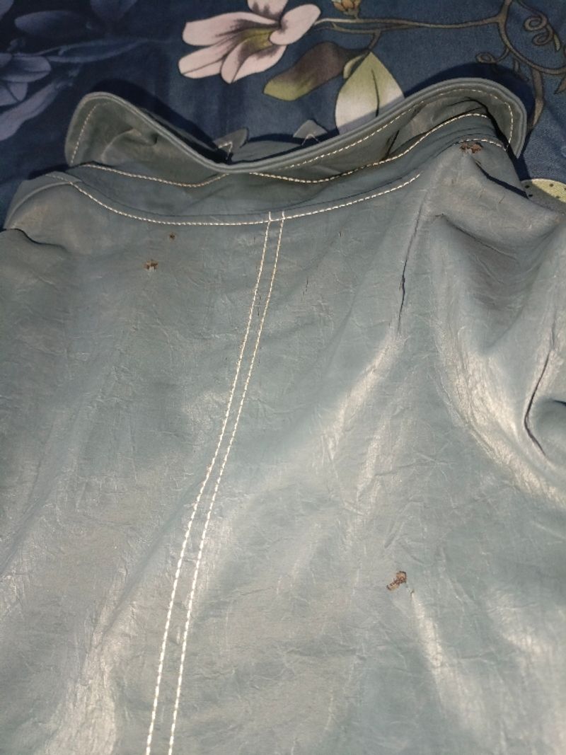 MINES!!! OWN BOXY DOUBLE ZIPPER LEATHER WORK JACKET, foto 6