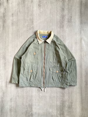 Utility Work Jacket with Corduroy collar