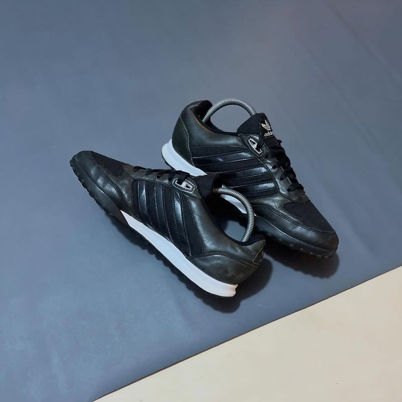Adidas LA Trainer Black white leather, foto 2
