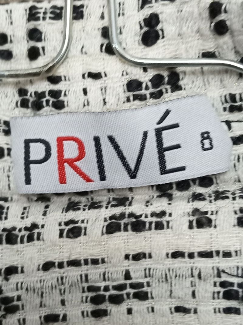 PRIVÉ Tweed Blazer – Black & White Chic, foto 3