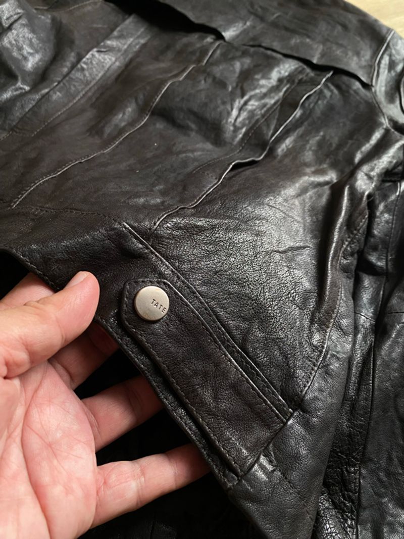 “TATE” CAFERACER LEATHER JACKET | RAMONES, foto 7
