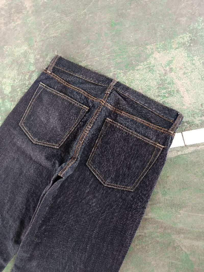 Uniqlo uj dark indigo raw denim, foto 4