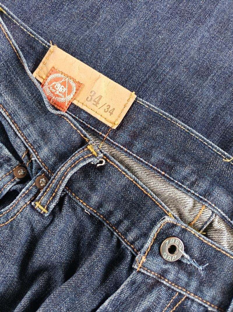 Gap dark blue raw denim, foto 6