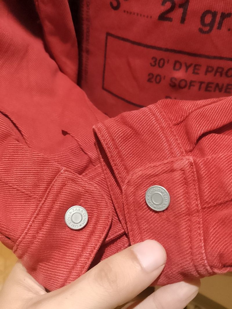 Zara man kemeja jeans, foto 4