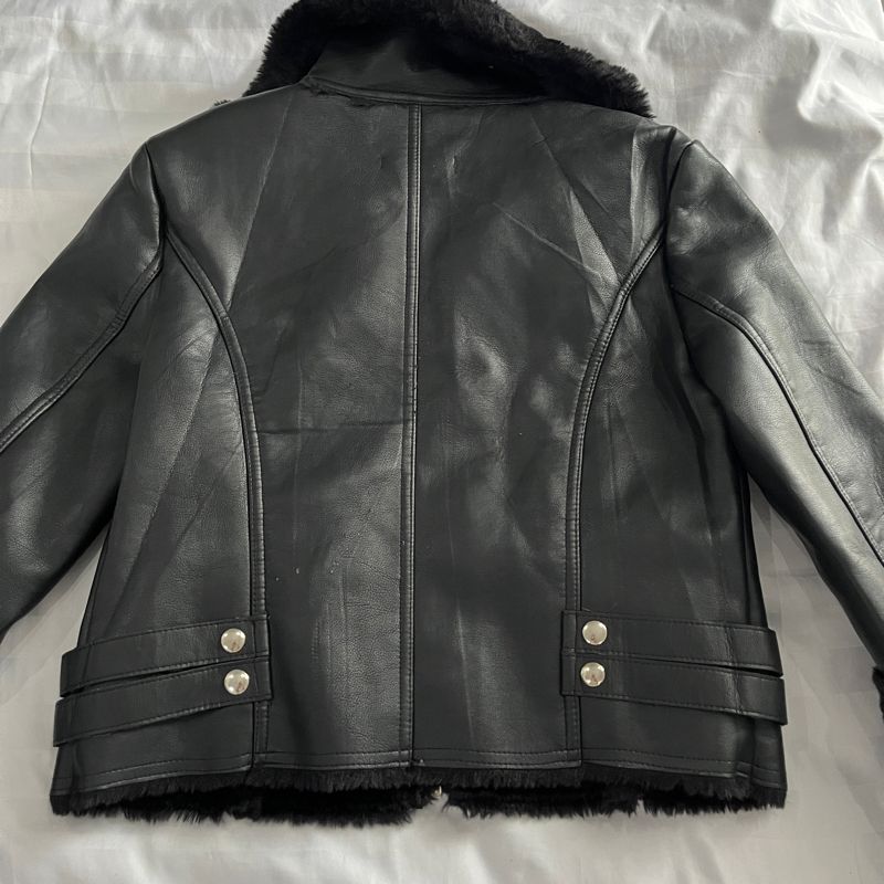 Each Other Fur Faux Leather Jacket, foto 4