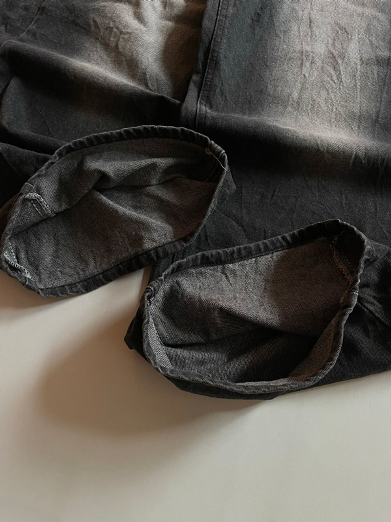 BAGGY BALLON PANTS || BLACK WASHED, foto 3