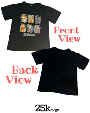 black T-shirt, casual!