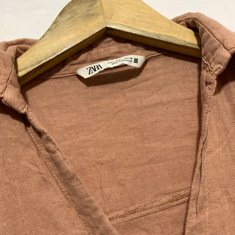 zara peach linen oversize, foto 3