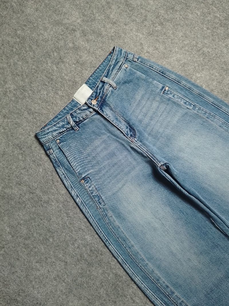 "Ayajia" Barrel Jeans Blue Washed, foto 2