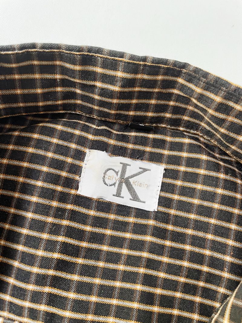 Calvin klein multiplaid boxy shirt, foto 5