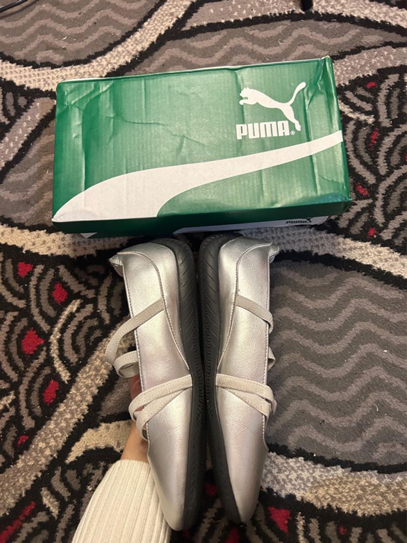 puma speedcat ballet silver metalic, foto 5