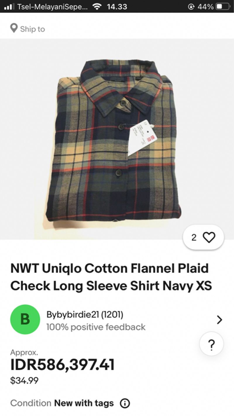 Uniqlo Plaid Pattern Flannel Shirts, foto 7