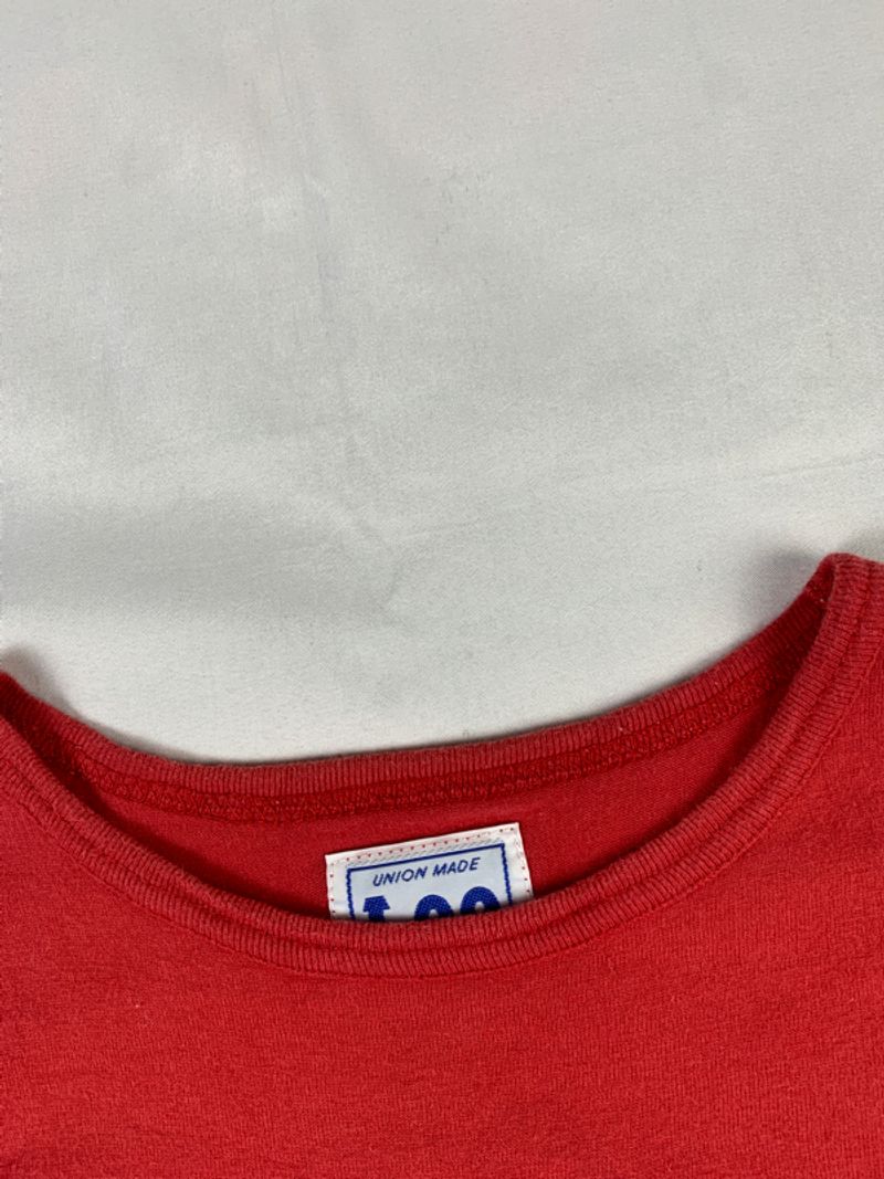 2000s Lee Red Embriodered Baby Tee (XS), foto 6