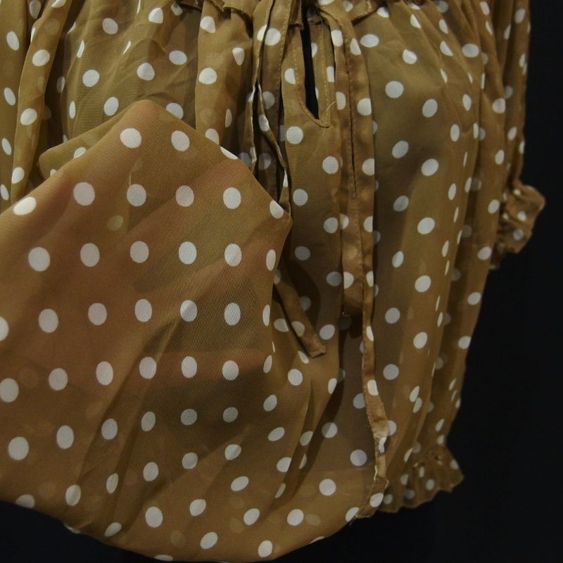 DL322 SIZE M POLKADOT TIPIS BAJU, foto 4