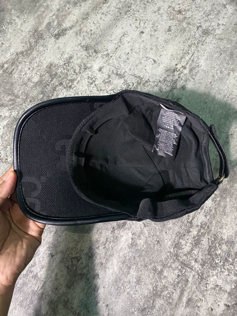 Gucci Black On Black Monogram Baseball Hat, foto 5