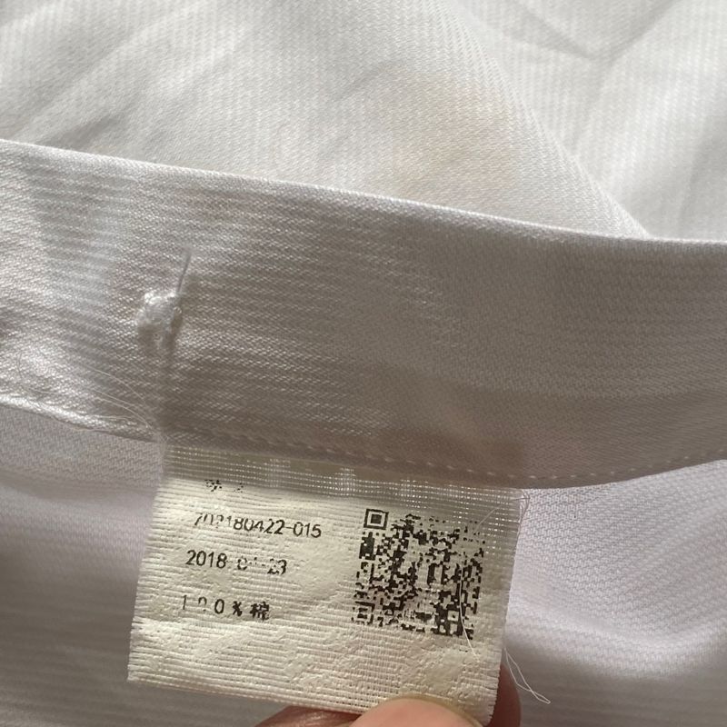 White Long Sleeve Shirt Silk, foto 6