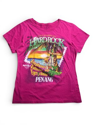 Hard rock center big graphic t shirt