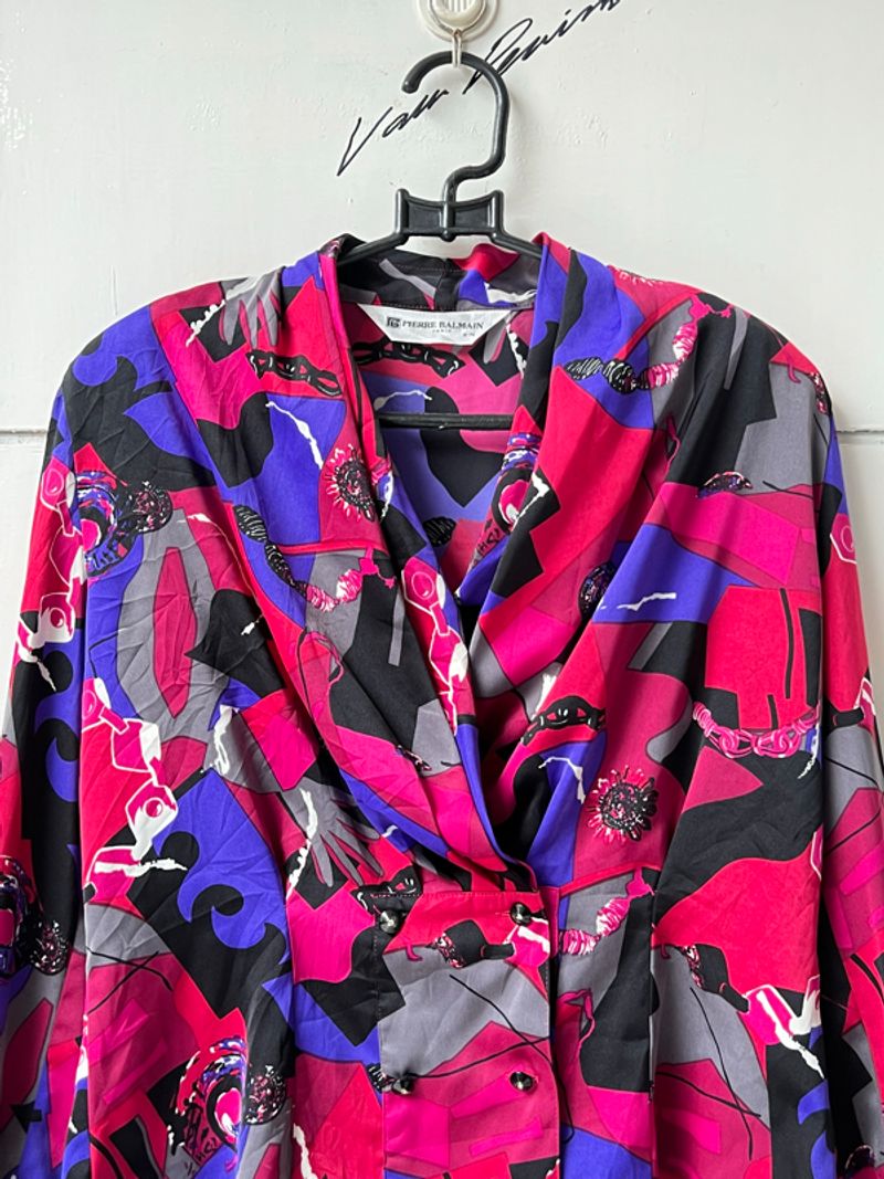 Pierre Balmain Paris Motive Blouse, foto 3