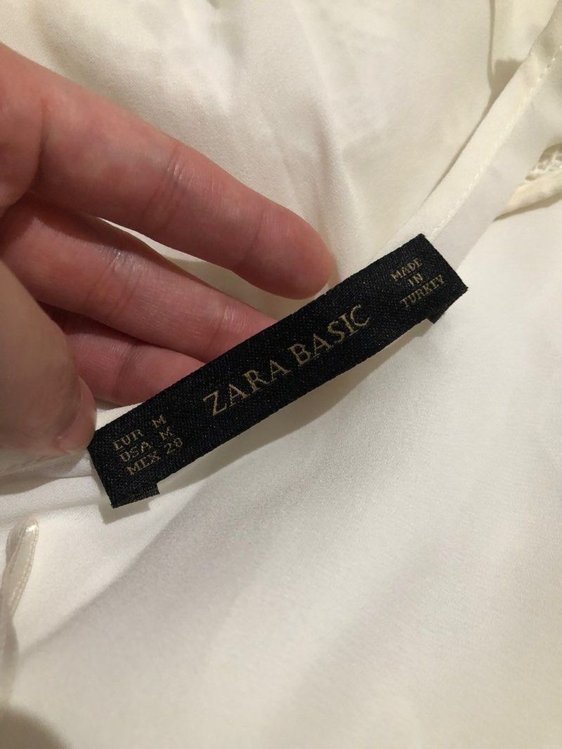 blouse zara basic baju putih wanita, foto 3