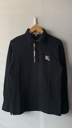 Burberry Streetwear Luxury Polo shirt Pria black