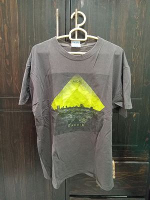 Casual Grey Tshirt Men Kaos Oblong Pria Abu Safon