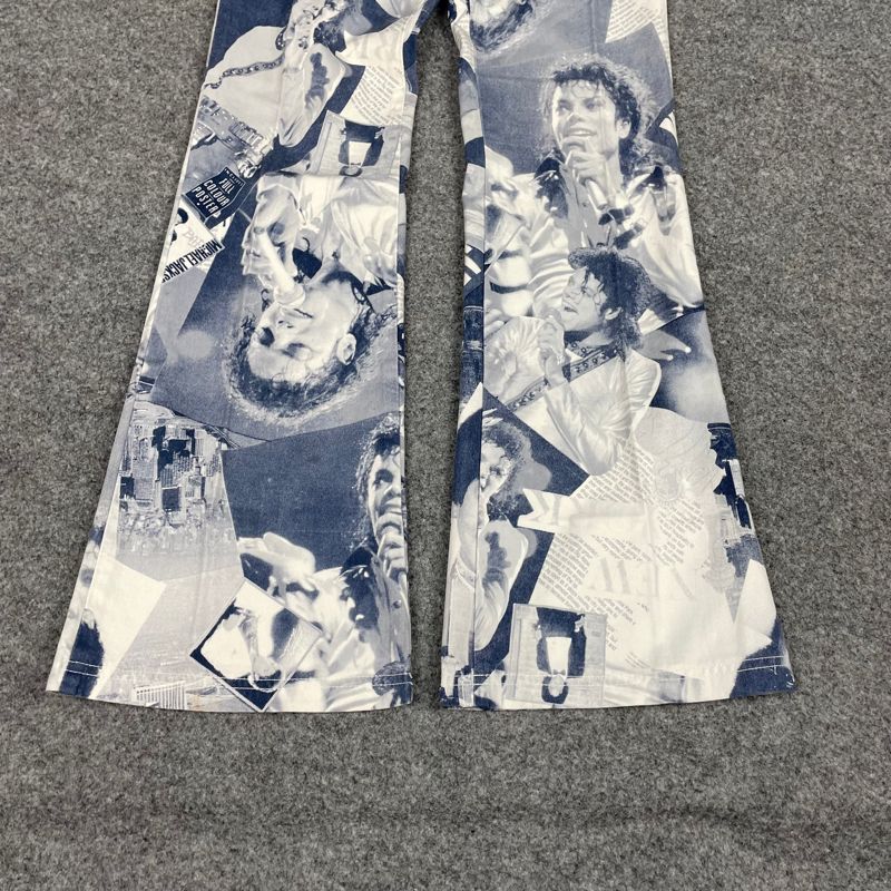 Flare pants michael jackson full print, foto 4