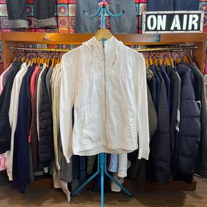 Uniqlo Marine Parka Jacket Cotton White Ivory
