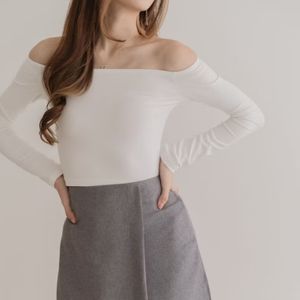 top lengan panjang ochawear longsleeve putih