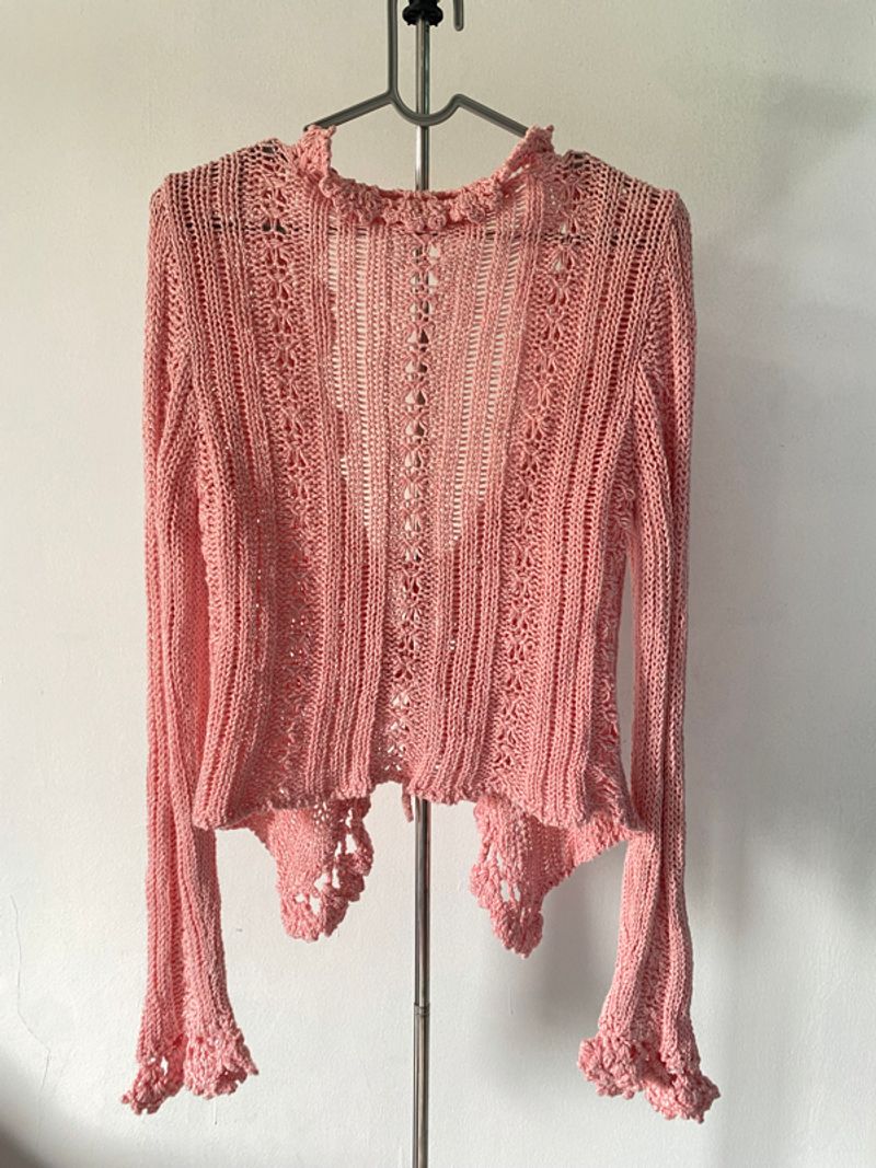 Coral Crochet Cardigan, foto 5