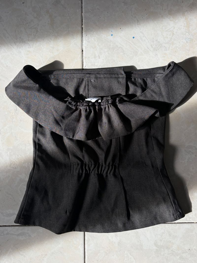 Lasolange Grey Shoulder Top, foto 4
