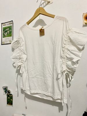 Y2K T-shirt Wanita white