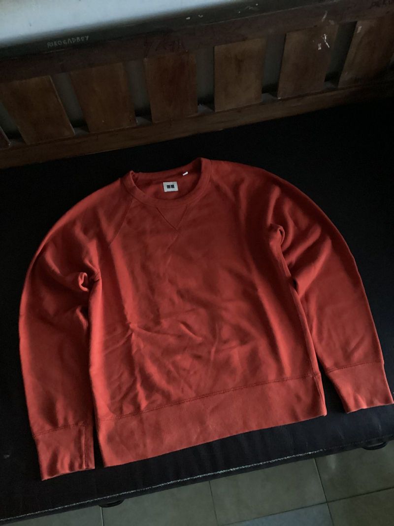 Sweater Crewneck Un1glo Orange basic, foto 6
