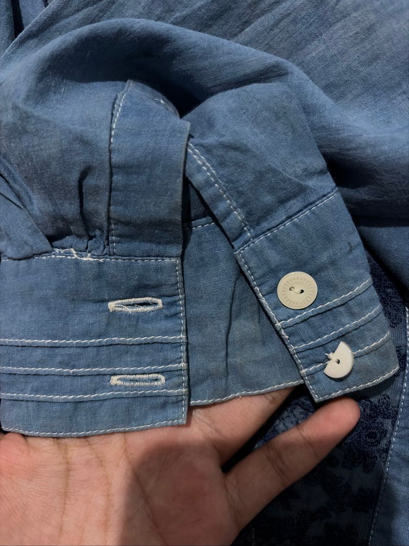 kemeja jeans, foto 6