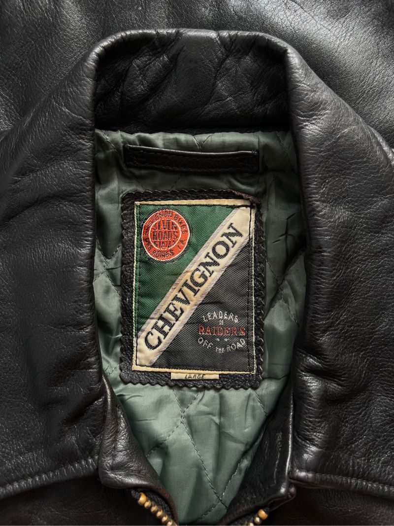 Chevignon Vintage Leather jacket Pria black, foto 4