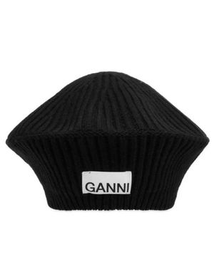 GANNI Structured Rib Beret