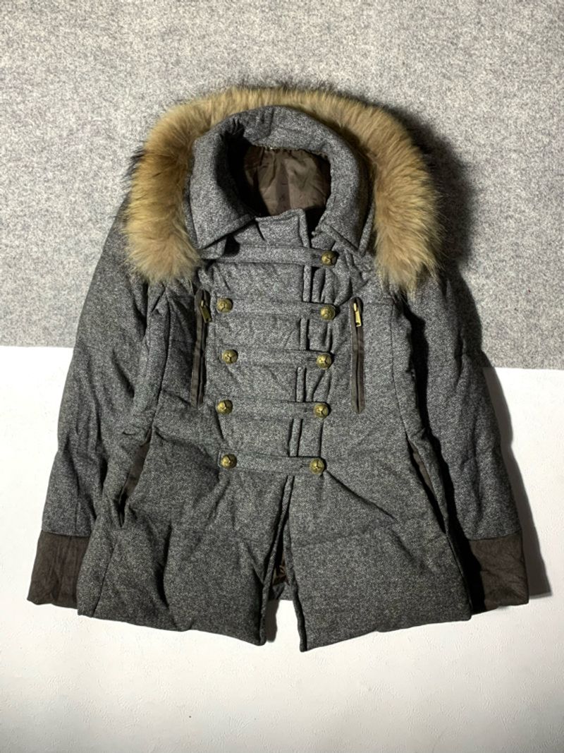 Mcginn down collar fur napoleon jacket, foto 4