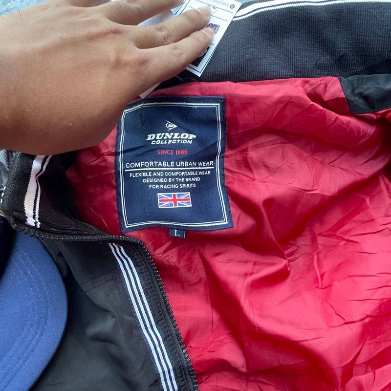 Dunlop Gorpcore Minimalist Puffer jacket Pria black, foto 7