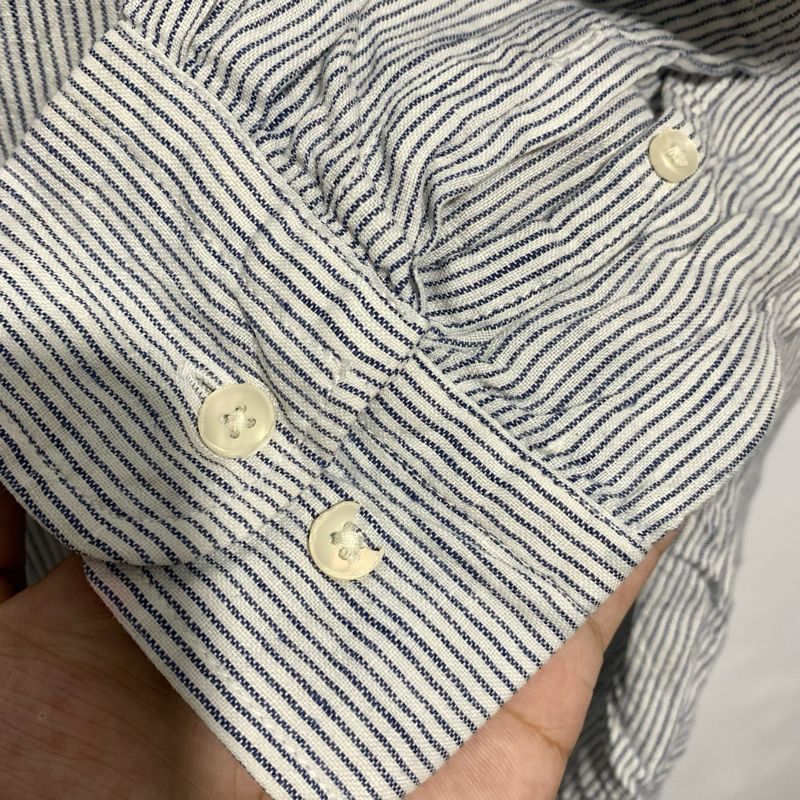 uniqlo linen stripe pocket, foto 5