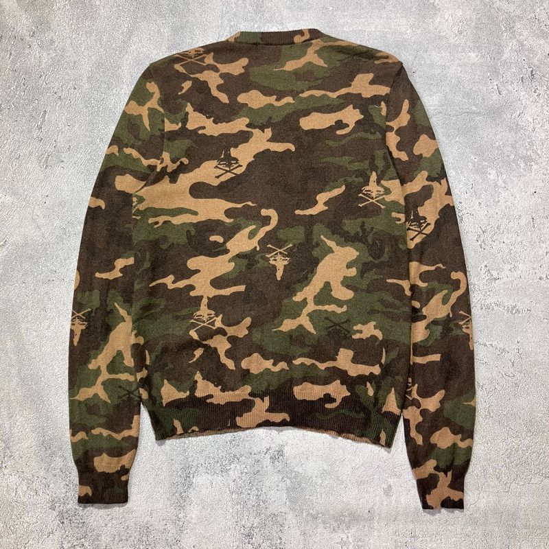 Hysteric Glamour skull camouflage patterned cardigan, foto 6