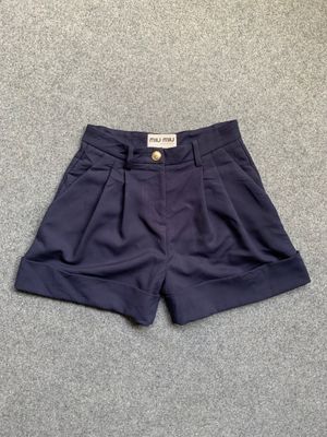 Miu Miu Luxury Casual Short Wanita navy