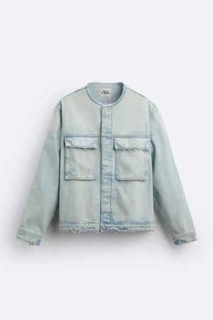 ZARA MAN DENIM JACKET BLUE