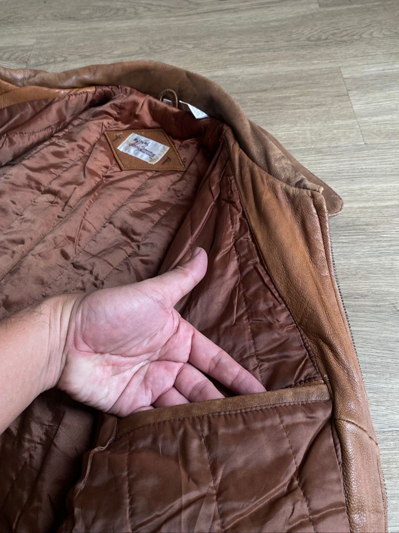 “ADAM SPENCER” VINTAGE LEATHER BOMBER JACKET, foto 7