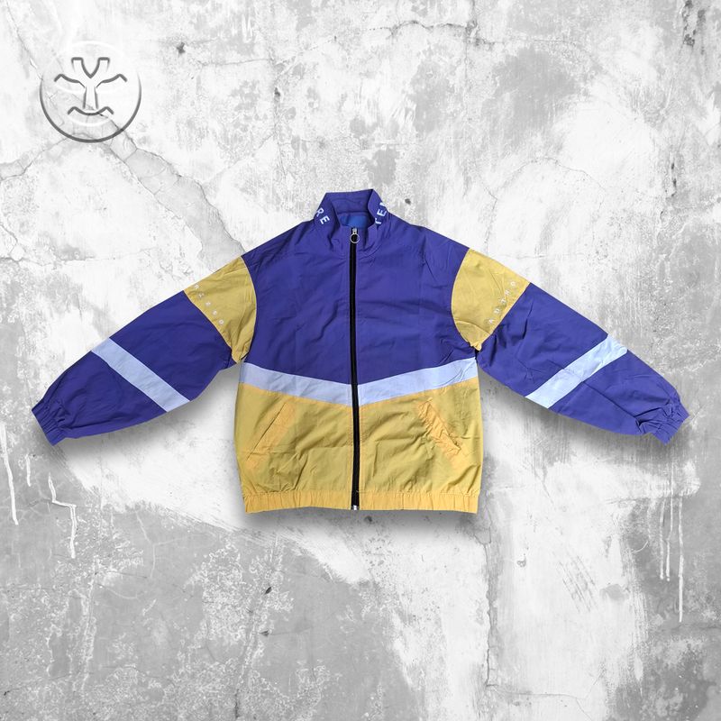 Attention Colorblock Jacket (Purple, Yellow, White), foto 3