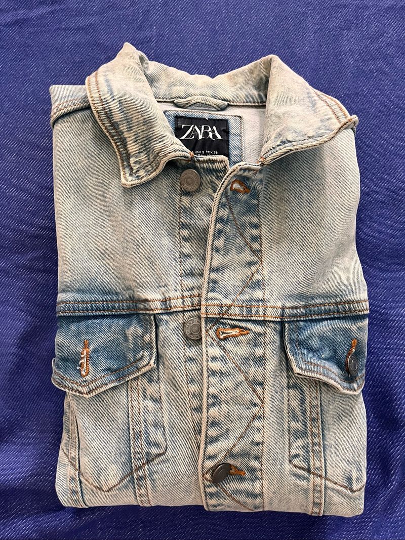 Zara Blue Denim Jacket, foto 3