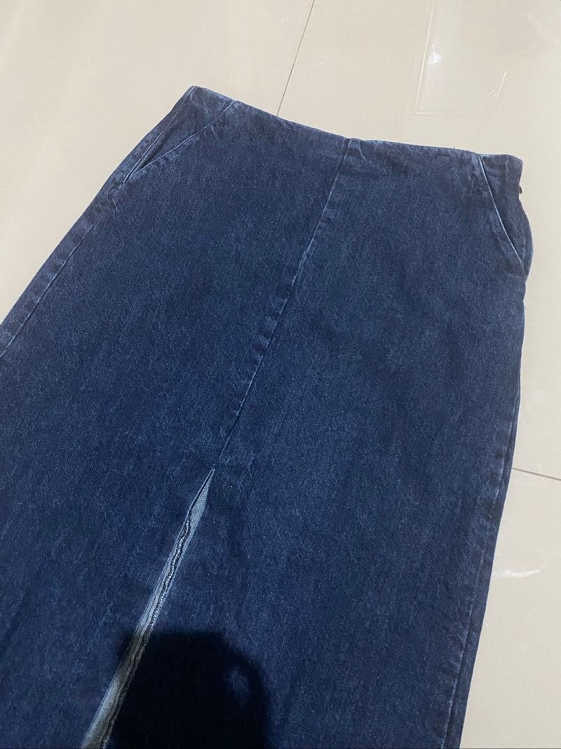 Zara Blue Denim Skirt, foto 3