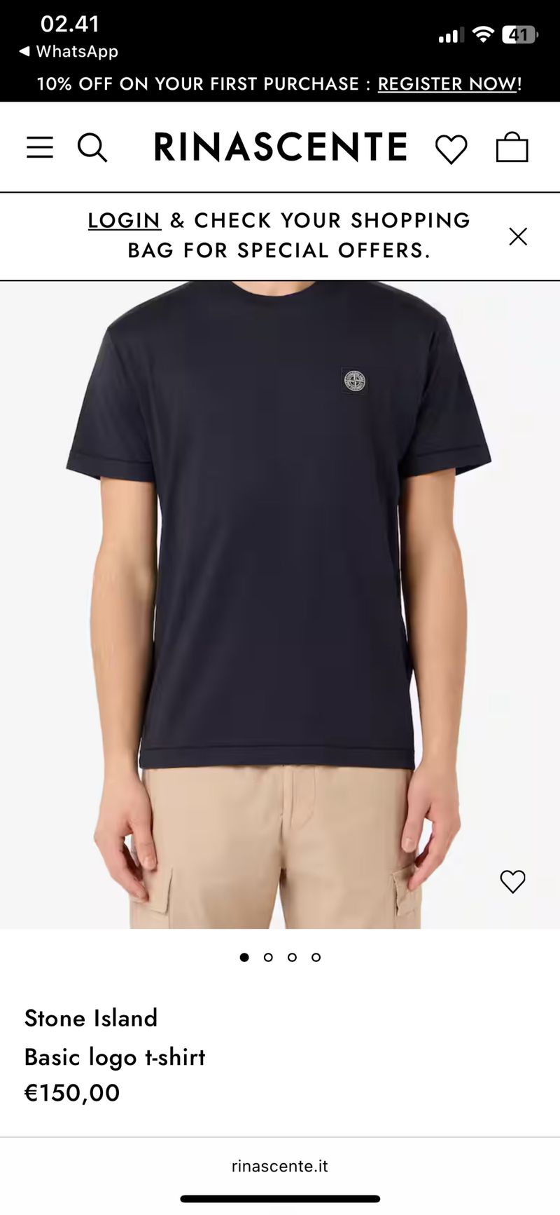 Tshirt Stone Island Original Authentic 2nd, foto 2