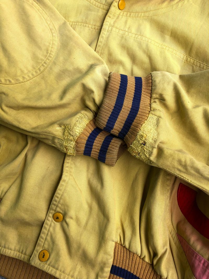 Vintage Bomber jacket Pria yellow, foto 7