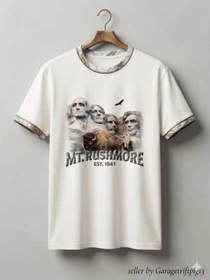 T-Shirt VINTAGE MOUNT RUSHMORE